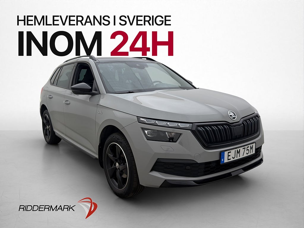 Skoda Kamiq 1.0 TSI 110hk Monte Carlo M&K Värm Pano Dragkrok