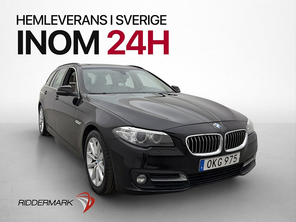 BMW 520d Touring 190hk P-Sensorer Skinnklädel Farthållare