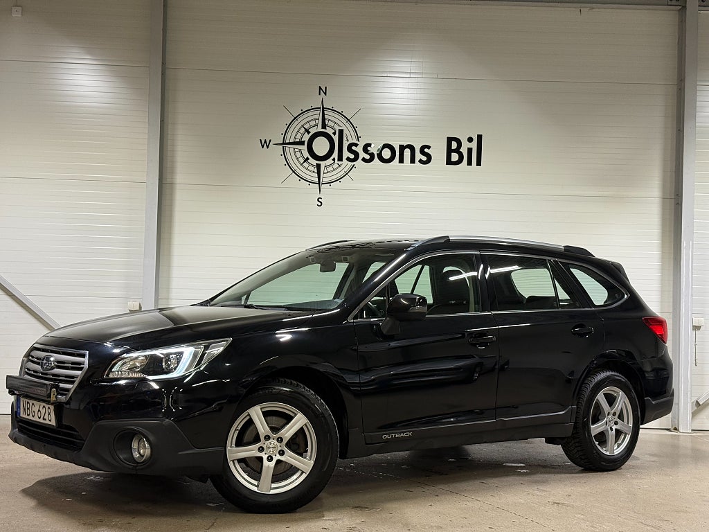 Subaru Outback 2.5 4WD Aut Drag B-kamera Läder M&K Värmare 
