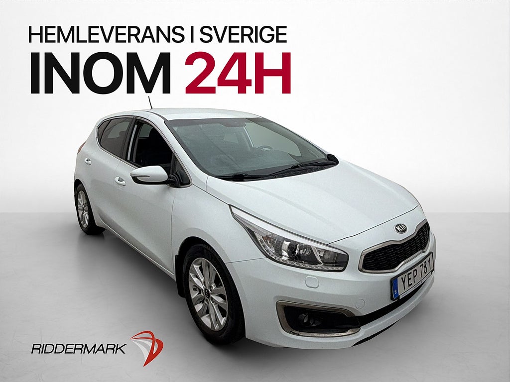 Kia Ceed 1.6 GDI 135hk Navi P-Sensorer Rattvärme Farthållare