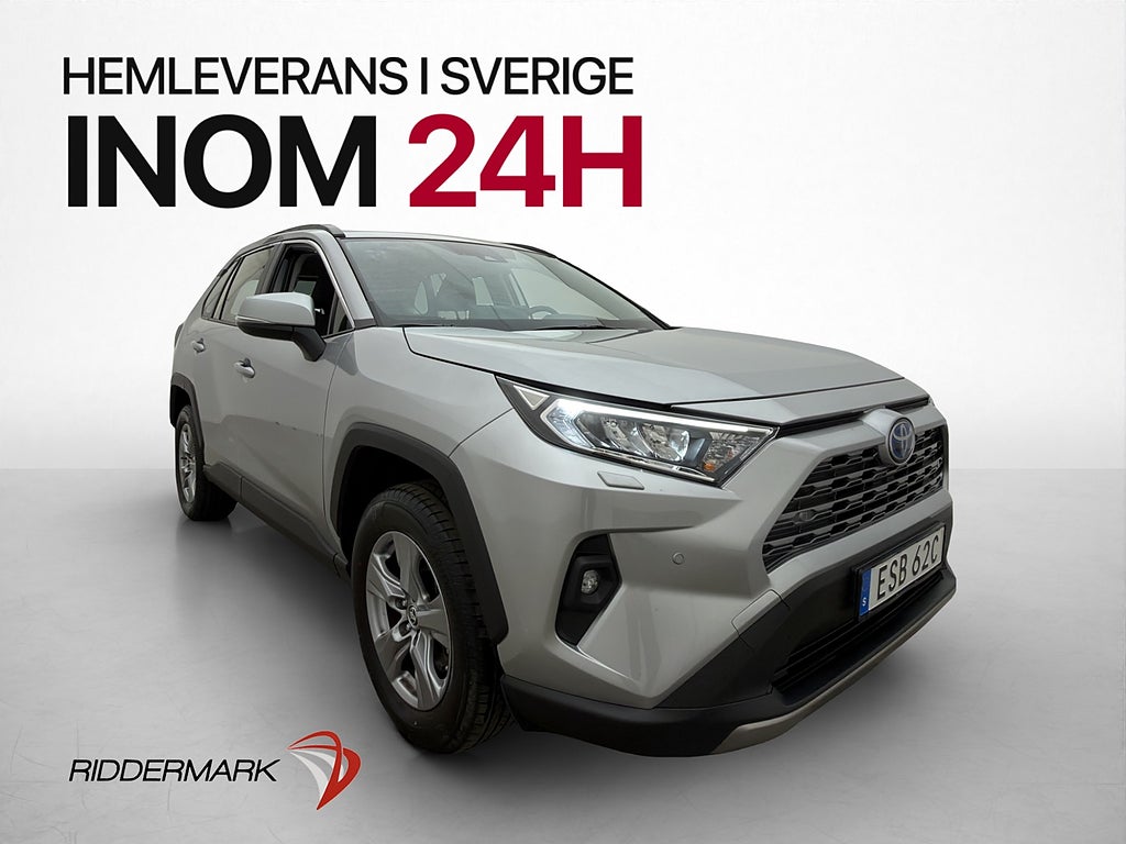 Toyota RAV4 Hybrid AWD Kamera Rattvärme Adaptiv farthållare