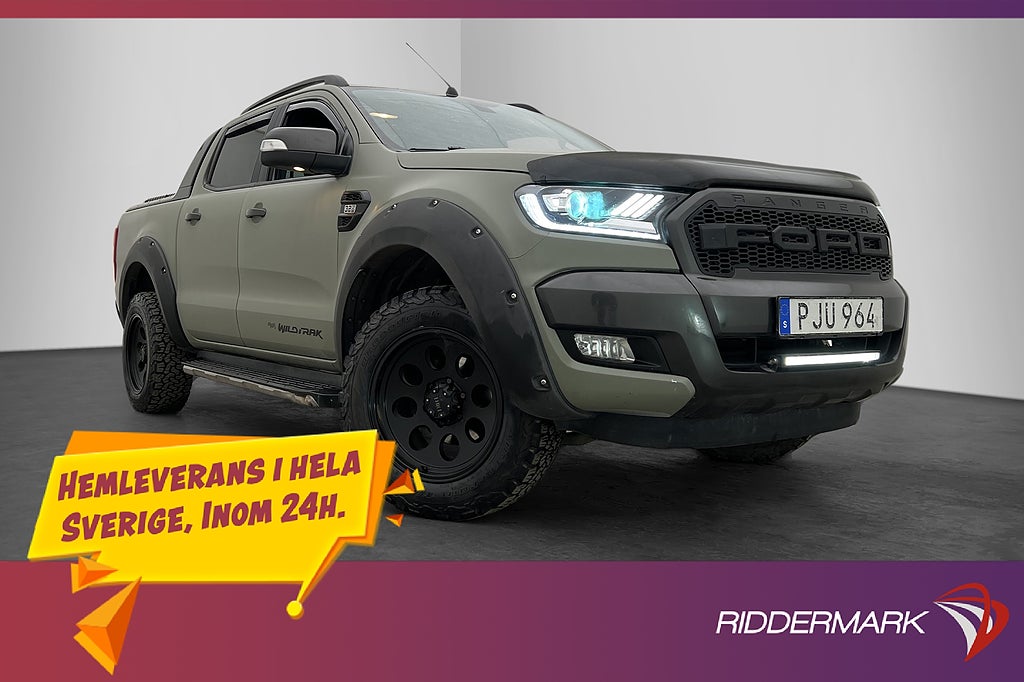Ford ranger Wildtrak 3.2 4x4 Värm Drag CARPLAY B-Kamera Moms