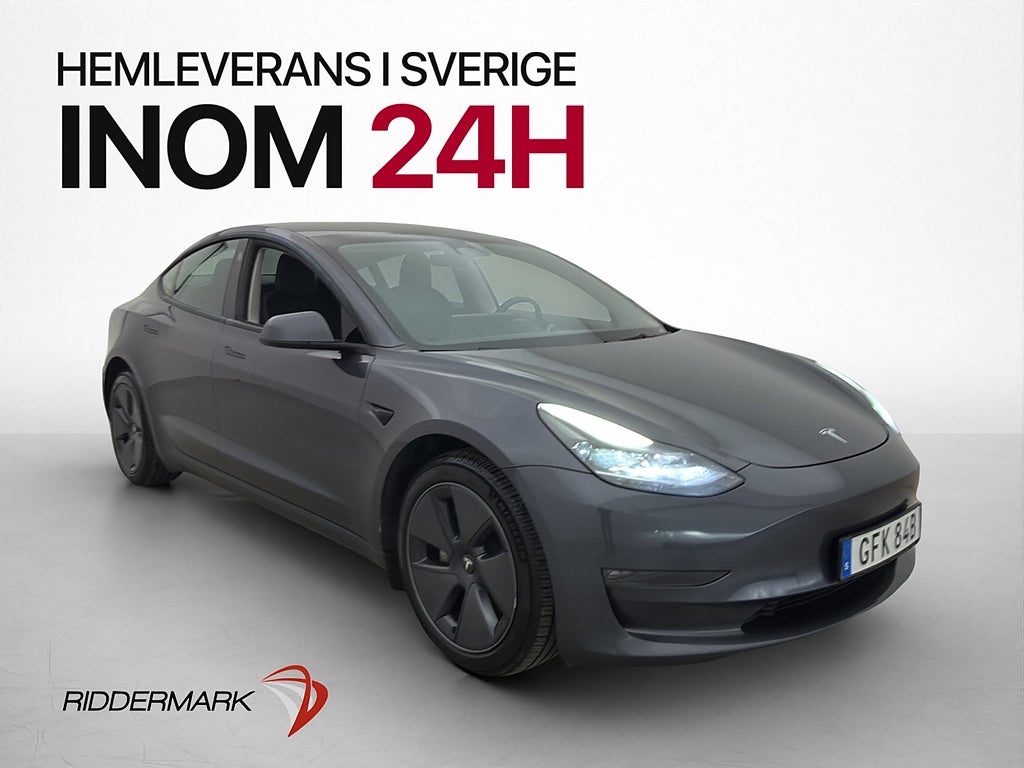 Tesla Model 3 Long Range AWD Dragkrok Svensksåld MOMS