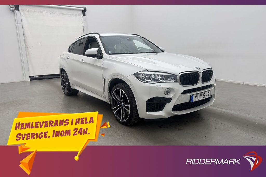 BMW X6 M 575hk Fjärr-Värm Pano B&O Surround Night Vision HUD