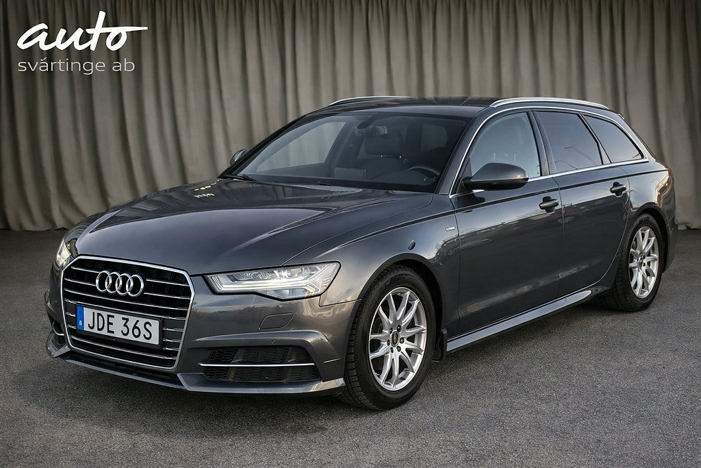 Audi A6 Avant 2.0 TDI 190hk S-line (P-värm, Drag, Navi)