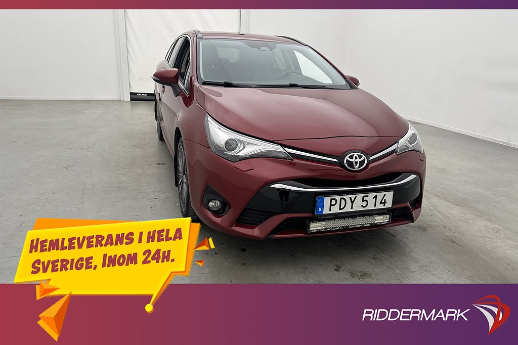 Toyota Avensis Kombi 1.8 147hk Active Plus Kamera Drag Läder