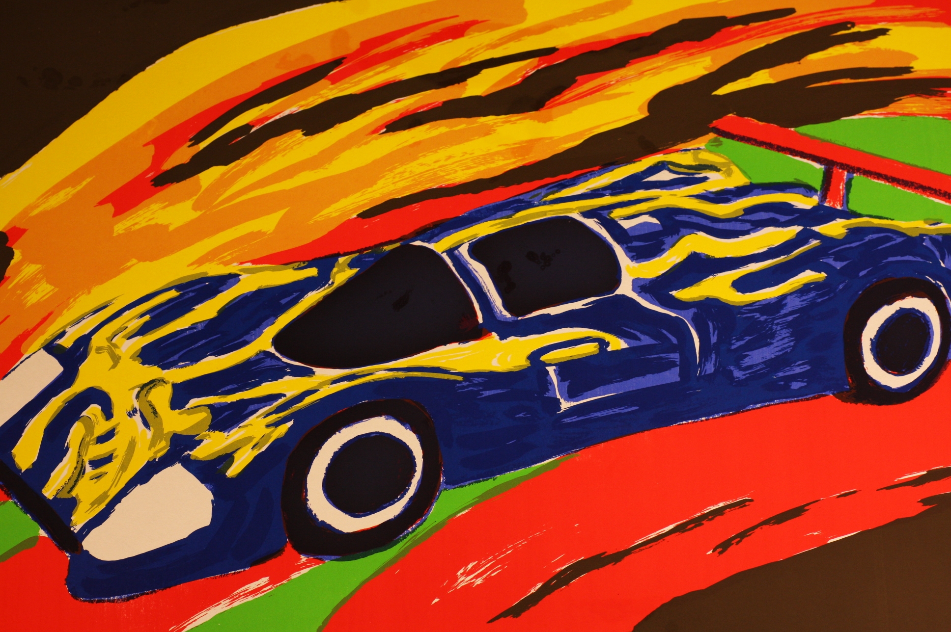 Porsche Carrera 962 Litografi 1986, photo 2/38