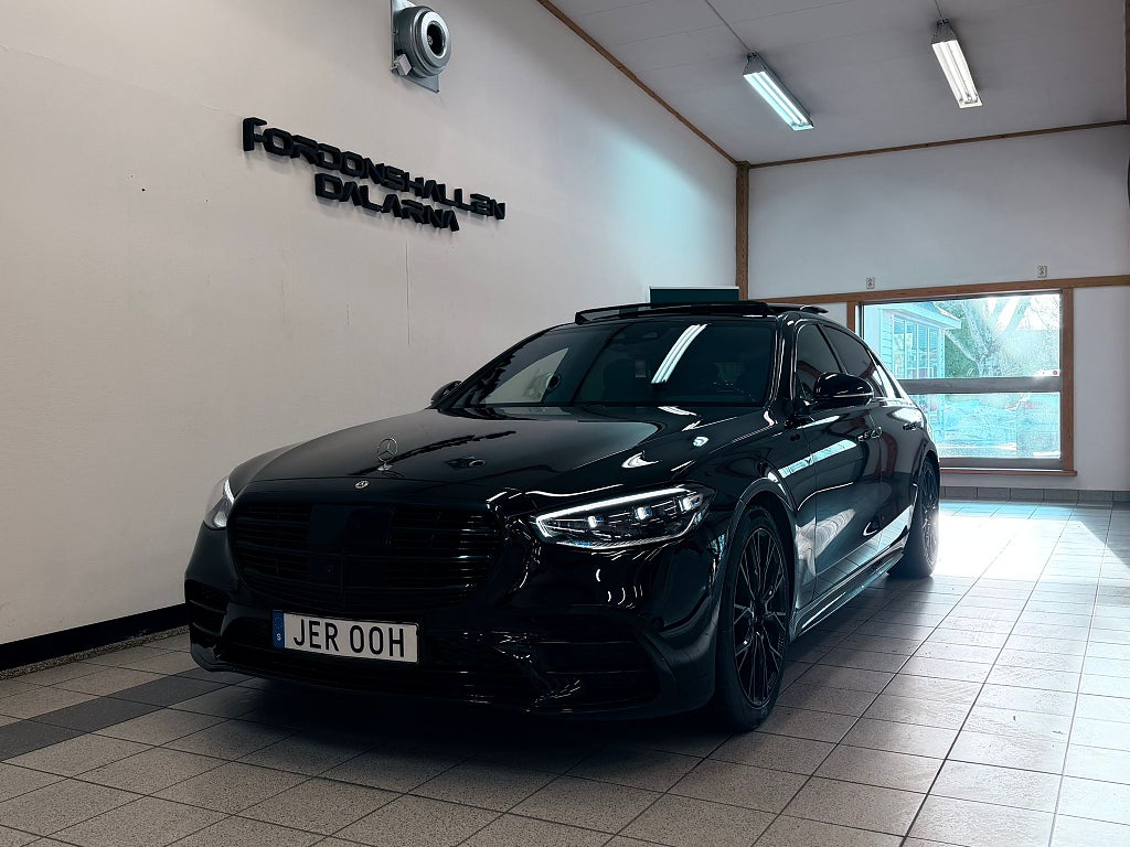 Mercedes-Benz S 400 d L 4-M AMG Pano Tv-skärm Burm SE SPEC!!