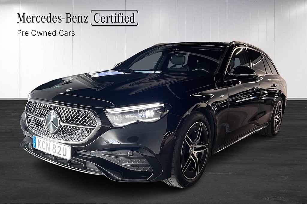 Mercedes-Benz E 300 d e 4MATIC T AMG MOMS Drag 360-kamera Superscreen HOTELLPA..