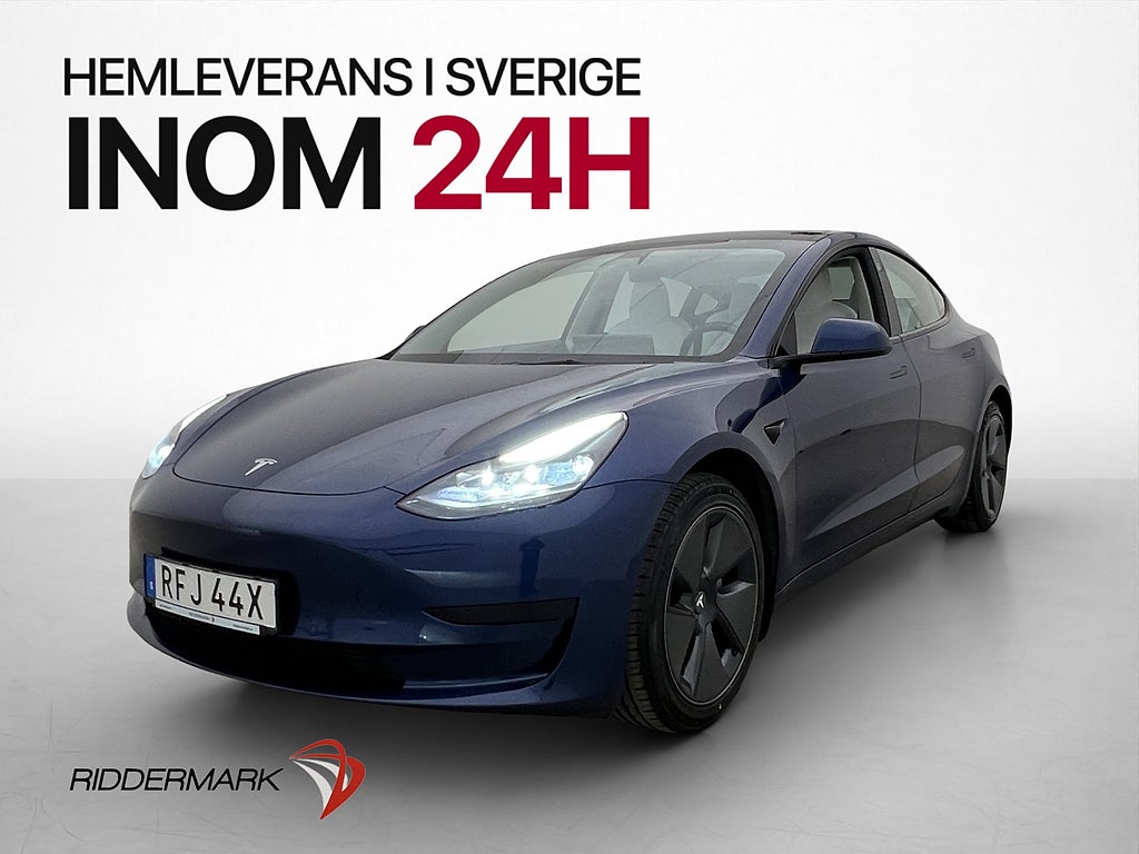 Tesla Model 3 Standard Range Plus AP Ljus interiör Sv.Såld