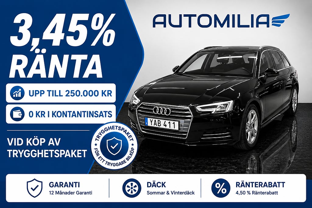 Audi A4 Avant 2.0 TDI, Cockpit, NAVI, SUPERLÅG RÄNTA - 3,45%