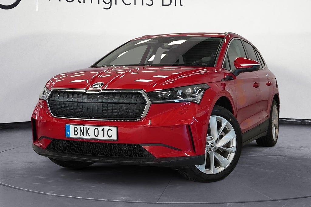 Skoda Enyaq iV Eq 80 20 Matris LED Drag Elstol Läder Navi Värmare Kame