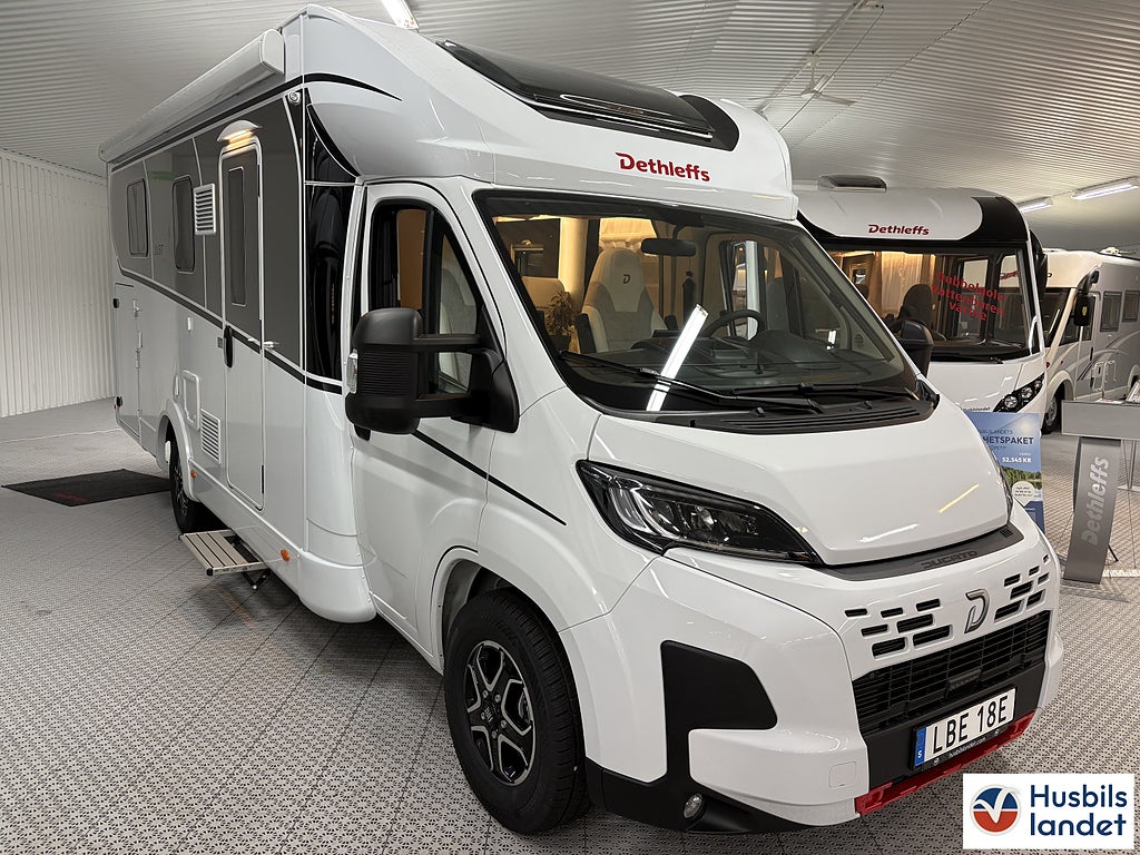 Dethleffs Just Camp T 7052 DBM Active Automat litiumbatteri solcell 5 års 