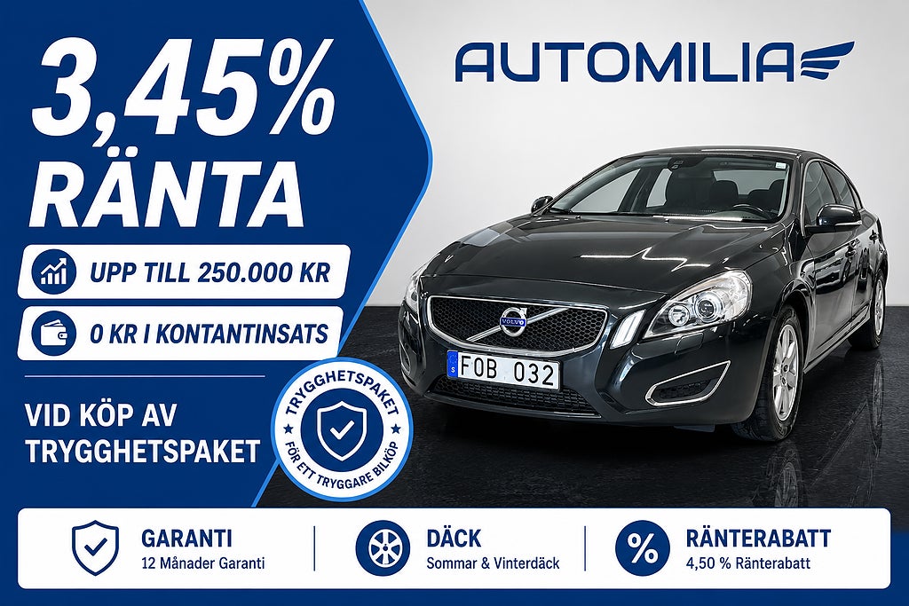 Volvo S60 D3 Geartronic Momentum Euro 5, SUPERLÅG RÄNTA 3,45%