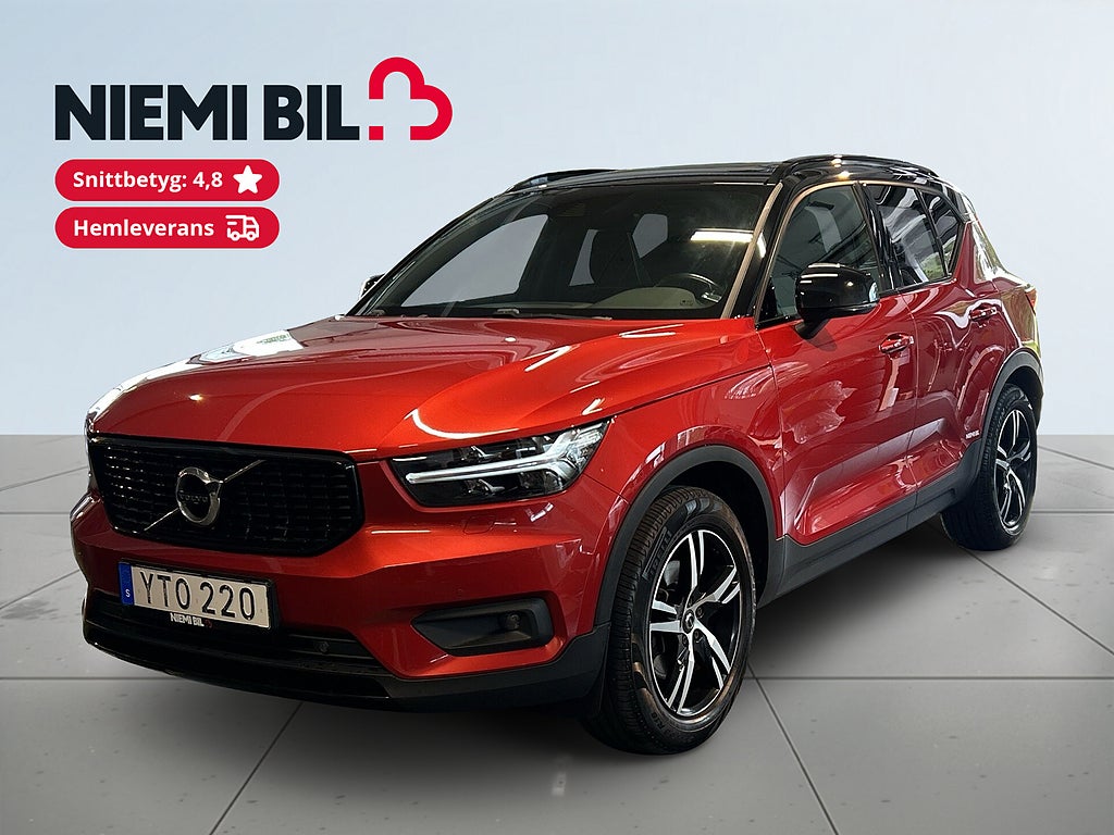 Volvo XC40 D4 AWD Aut R-Design Pano/Drag/Dvärm/Kamera/Adap.Fhåll 