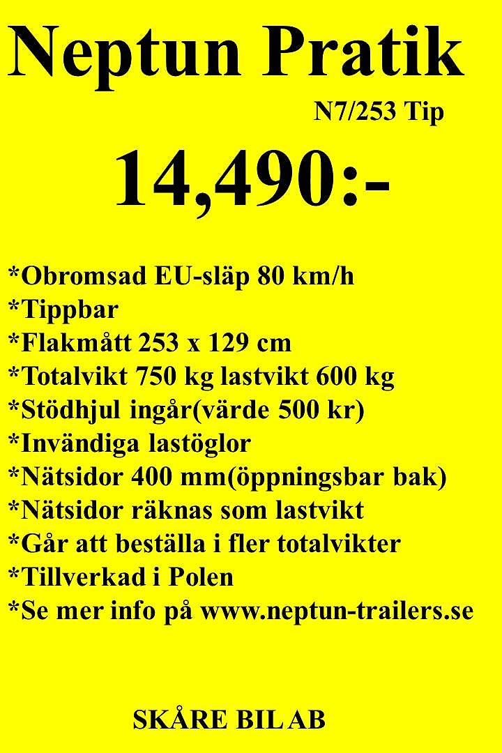 Neptun Pratik N7/253 Tipp Nätsidor 400 mm 2024 - miniatyr 2