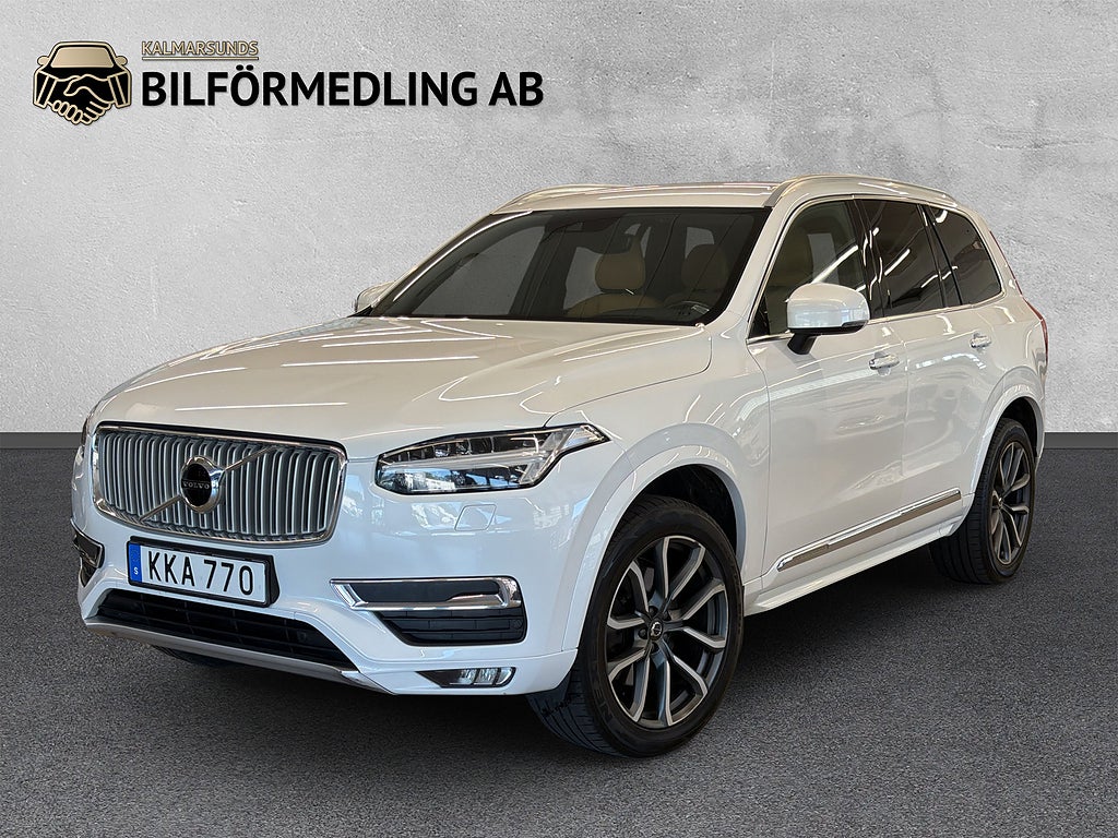 Volvo XC90 7-sits D5 AWD Inscription Drag D-värm PDC Skinn Välserv