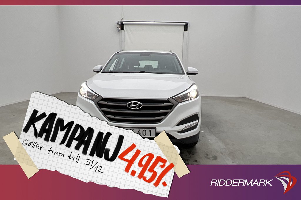 Hyundai Tucson 132hk Select Sensorer Farthållare 4,95% Ränta