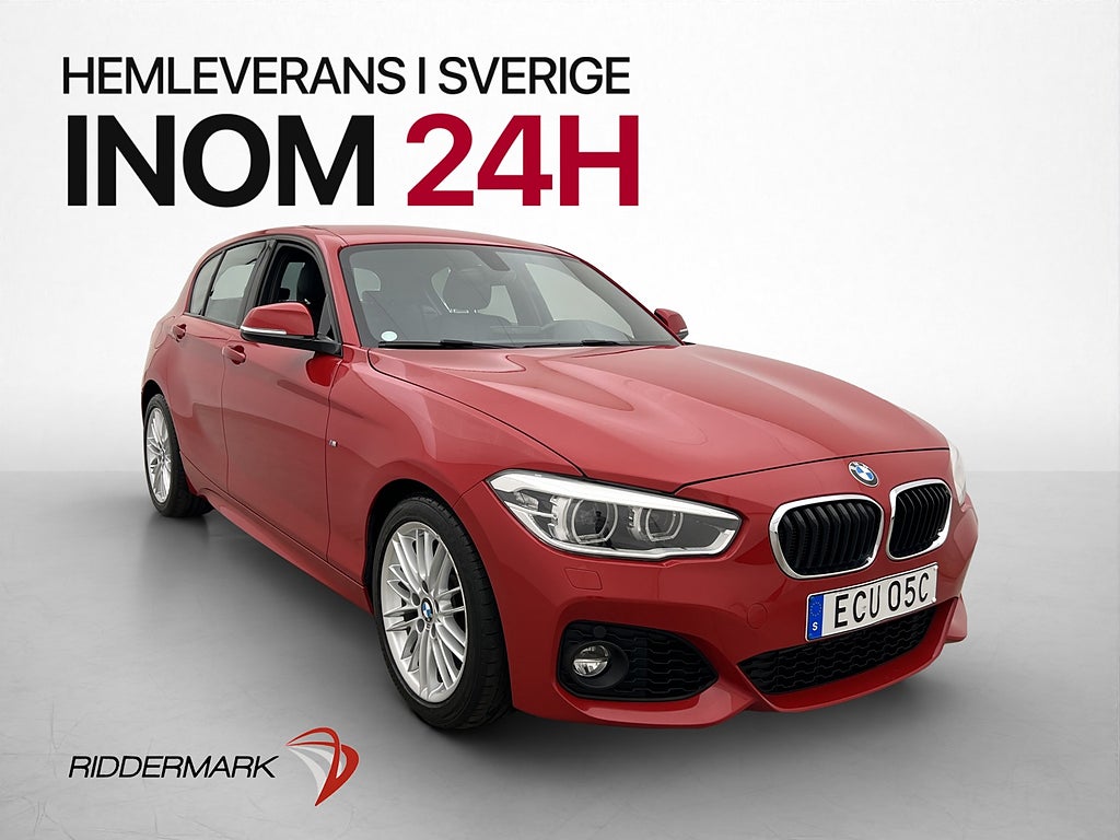 BMW 118I 136hk M Sport Sportfjädring Läder Keyless Låga Mil