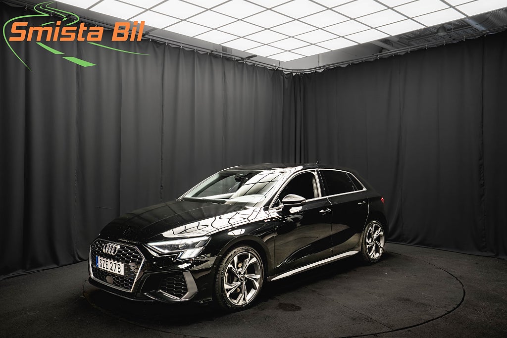 Audi A3 40 TFSI QUATTRO S-LINE LÄDER KAMERA B-VÄRM MATRIX 190hk