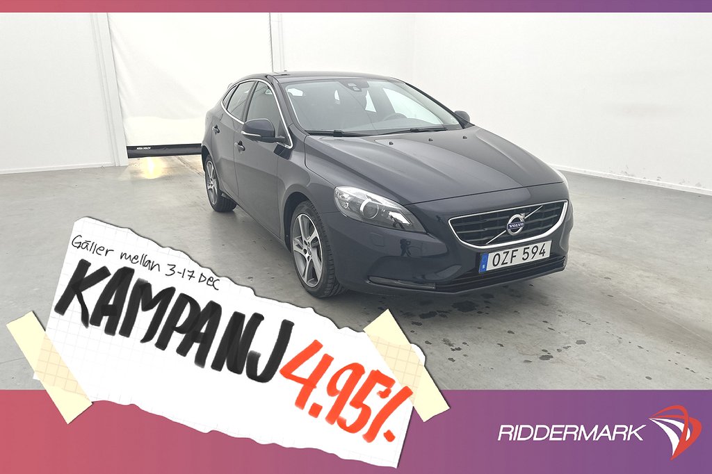 Volvo V40 D4 190hk Summum VOC Värm Se 4,95% Ränta