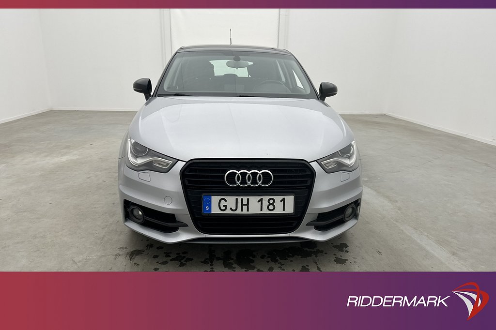 Audi A1 Sportback 1.2 TFSI 86hk S Line Svart-Optik