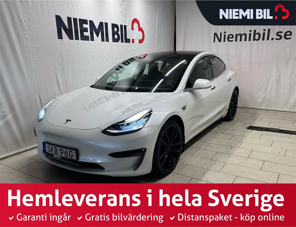 Tesla Model 3 Long Range AWD 440hk Kamera Navi Panorama S&V 