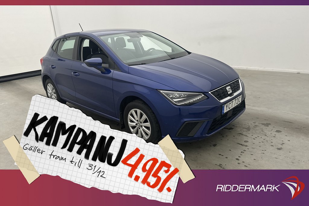 Seat Ibiza 1.0 EcoTSI 115hk B-kamera Keyless P 4,95% Ränta