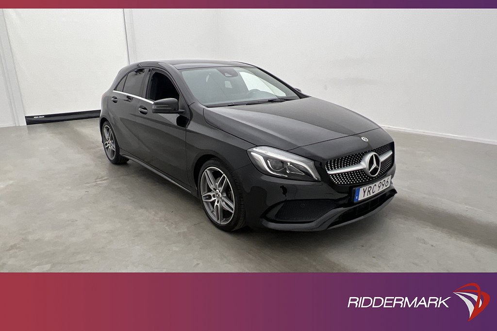 Mercedes-Benz A 180 122hk AMG Pano Kamera Keyless En-brukare