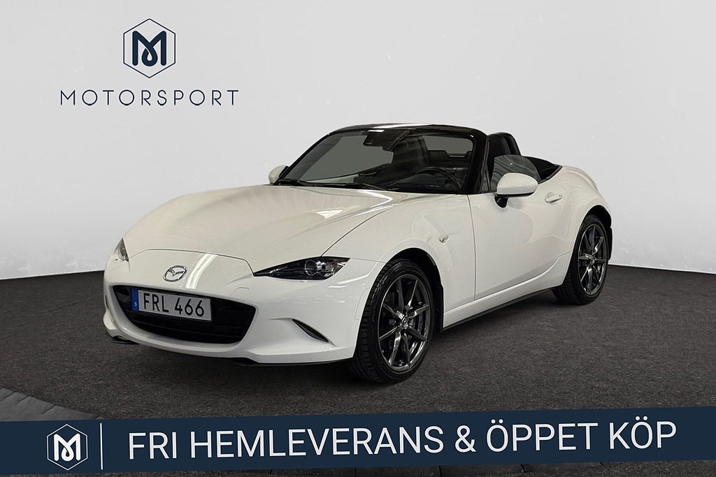 Mazda MX-5 2.0 SKYACTIV-G Cabriolet LÅGA mil farthållare BOSE