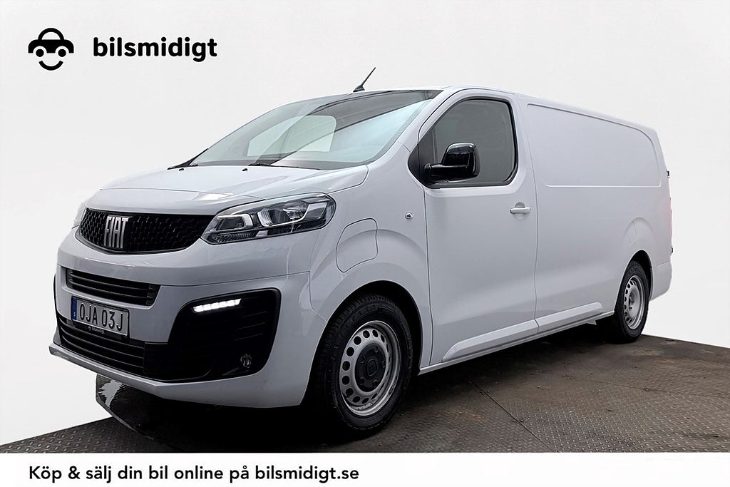Fiat E-Scudo 75 kWh L3 Lång 3-sits Pekskärm Farthållare MOMS