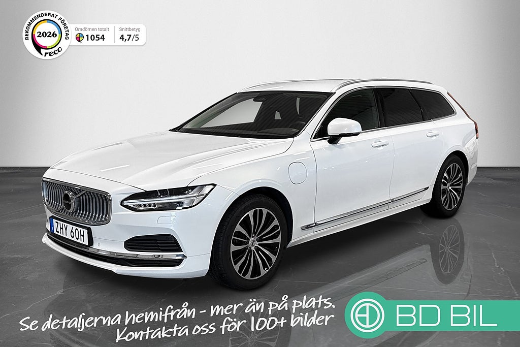 Volvo V90 Recharge T6 AWD DRAGKROK BACKKAMERA SKINN