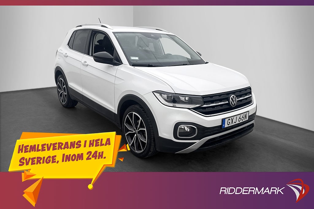 Volkswagen T-CROSS 1.0 TSI GT P-Sensorer Adaptiv-F Halvskinn