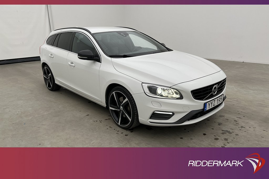 Volvo V60 D4 AWD 190hk R-Design VOC Navi Rattvärme Sensorer