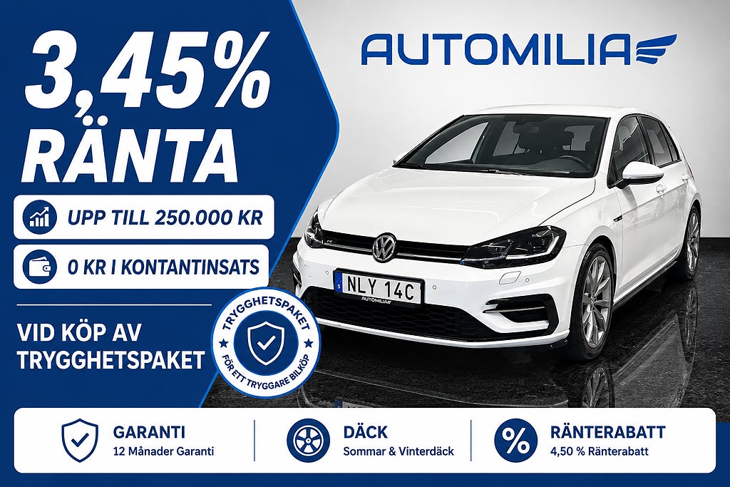 Volkswagen Golf 1.5 TSI AUTOMAT R-Line SUPERLÅG RÄNTA 3,45 %