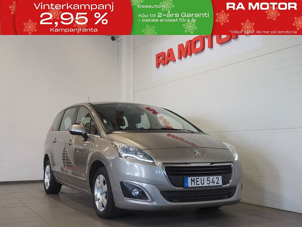 Peugeot 5008 1.2 PureTech 130hk | 7-sits | Farthållare 2015