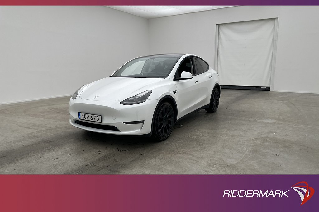 Tesla Model Y Long Range AWD En-Brukare Svensksåld Drag MOMS