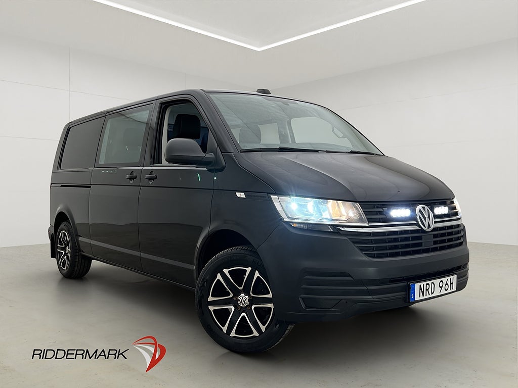 Volkswagen Transporter Dubbelhytt L2 Värm Drag B-Kamera Moms
