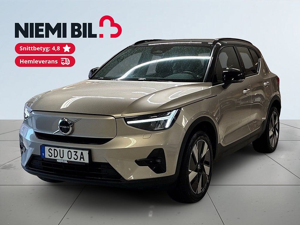 Volvo XC40 Recharge Twin Plus Drag Kamera Navi CarPlay Värmare S&V