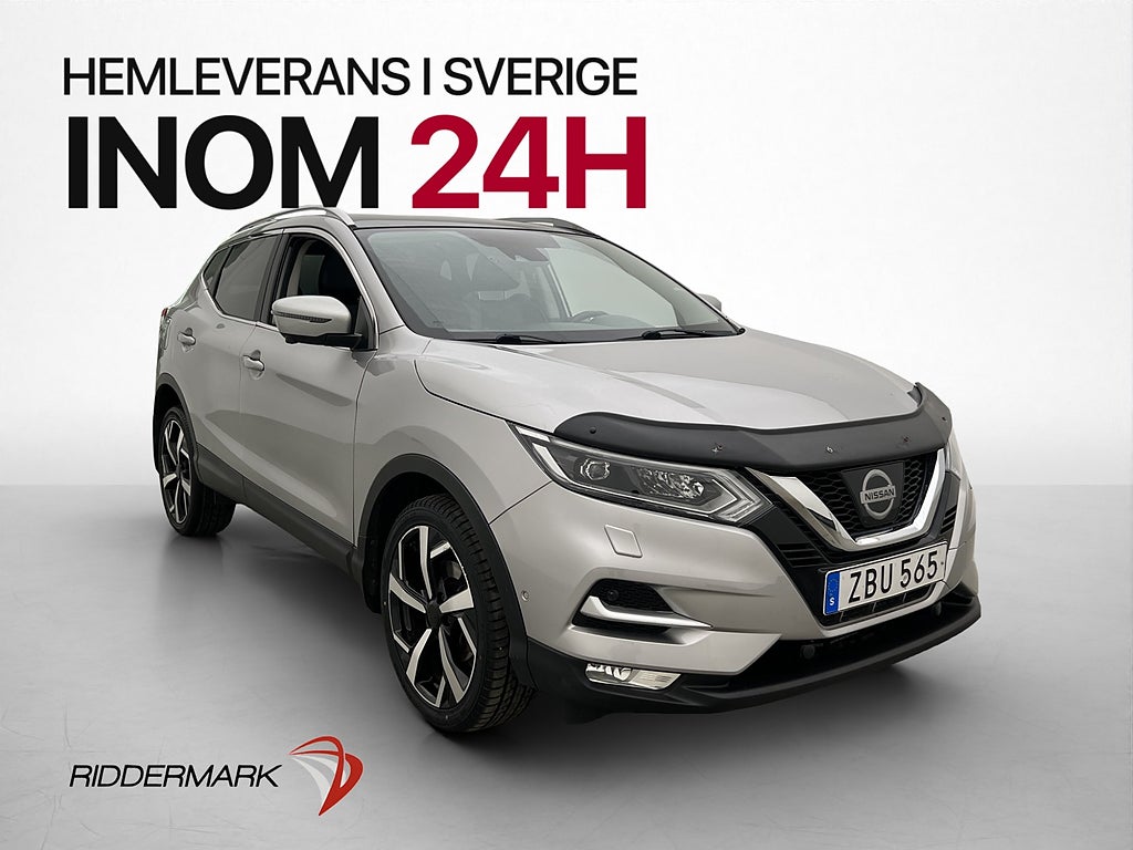 Nissan Qashqai 1.6 130hk Tekna Pano 360° Navi Skinn Elstol