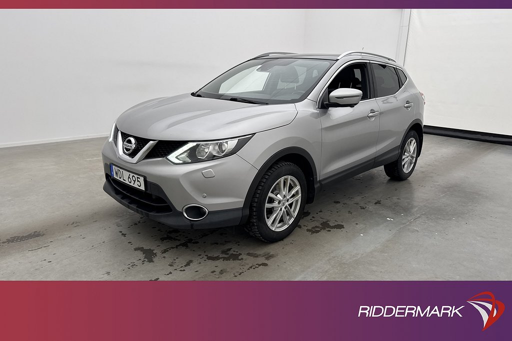 Nissan Qashqai 1.5 110hk Tekna Pano 360° Navi Dragkrok