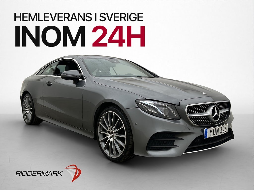 Mercedes-Benz E 220 d 4M AMG Pano Värmare Kamera Skinn
