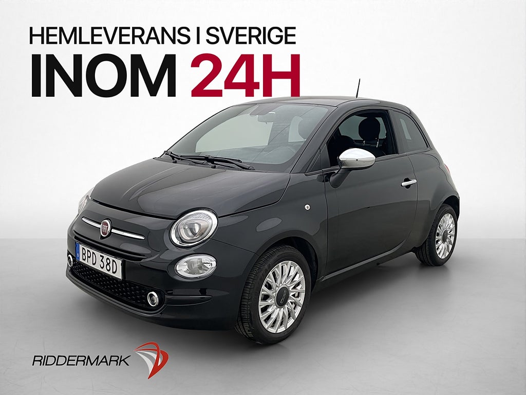 Fiat 500 Hybrid 70hk Bluetooth Farthållare