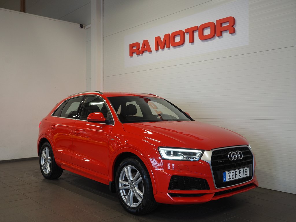 Audi Q3 2.0 TDI 184hk quattro S-Line | Dragkrok | 2018