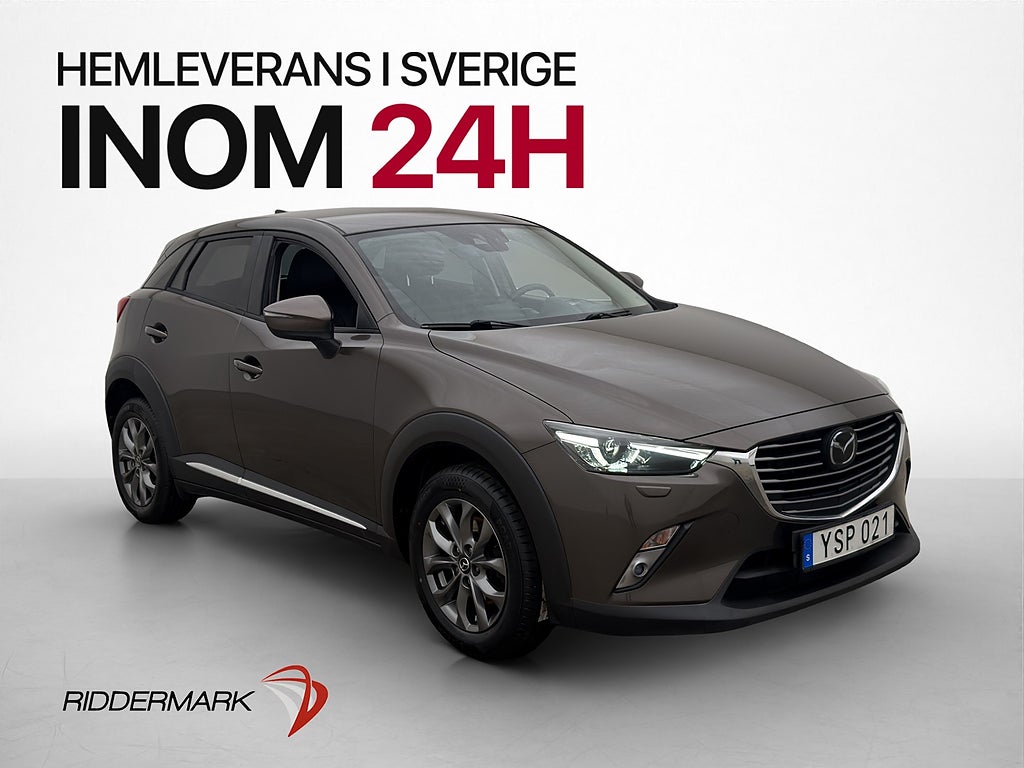 Mazda CX-3 2.0 120hk Optimum BOSE HUD Kamera Navi Halvskinn