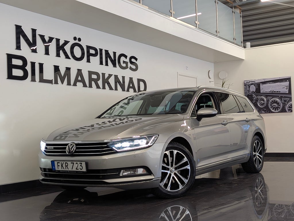 Volkswagen Passat 190hk 4M Euro 6 | Kamera | Skinn | Värmare | Dragkrok