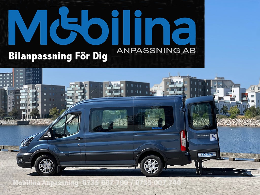 Ford Transit Handikappanpassad Rullstolsplats H Fram 