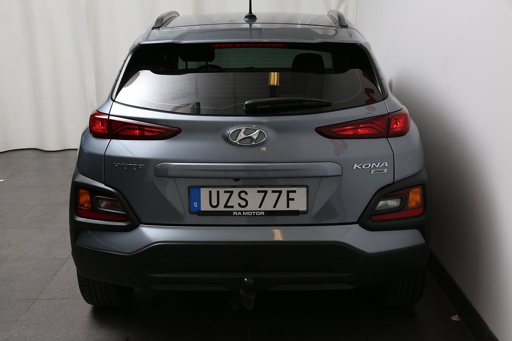 Hyundai Kona 1,6 T-GDI 177hk Trend AWD Aut Drag Bränslevärmare 2019