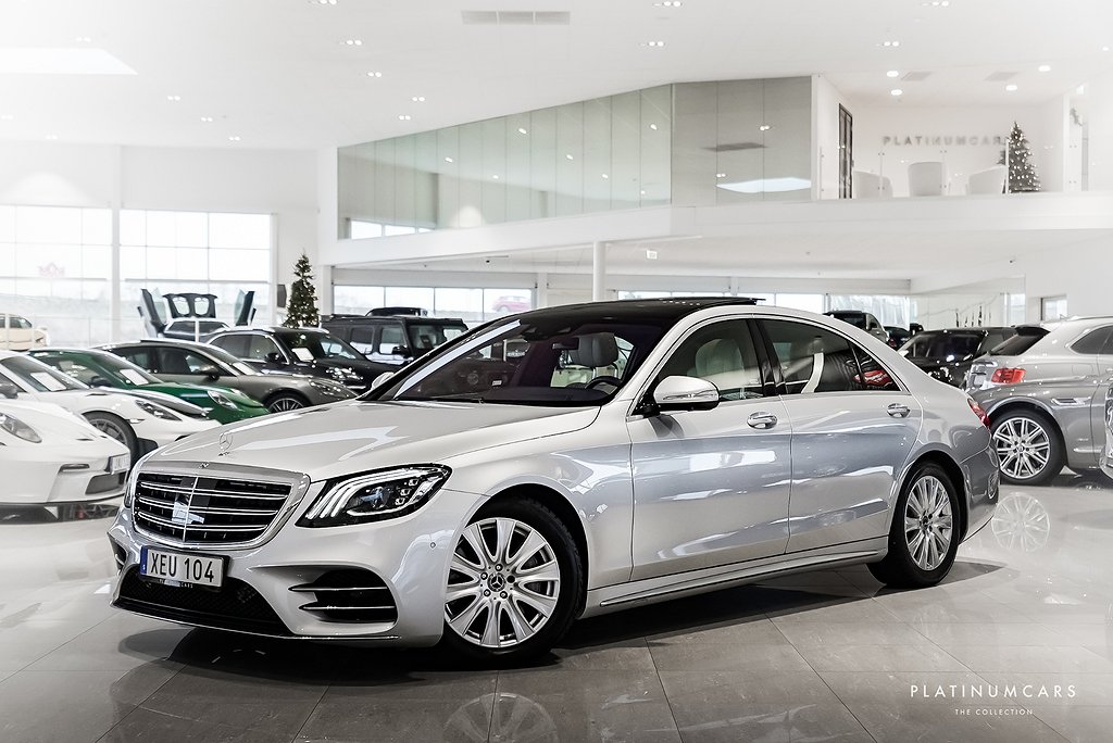 Mercedes-Benz S 400 d L 4M AMG+ 340hk / Låga mil / Sv.såld