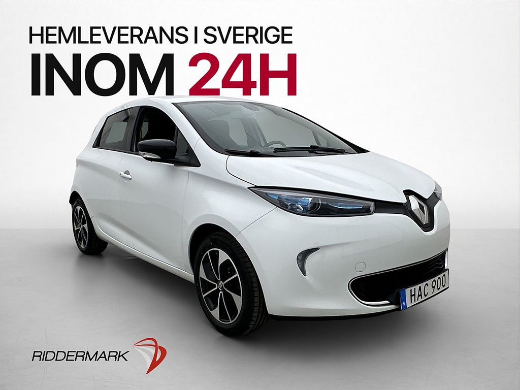 Renault Zoe R110 41 kWh 109hk Intense Friköpt batteri Kamera